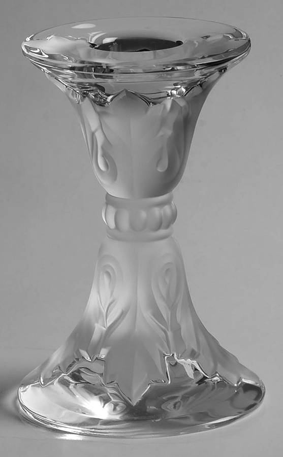 Renaissance Frost 3" Single Light Candlestick by St Louis-1