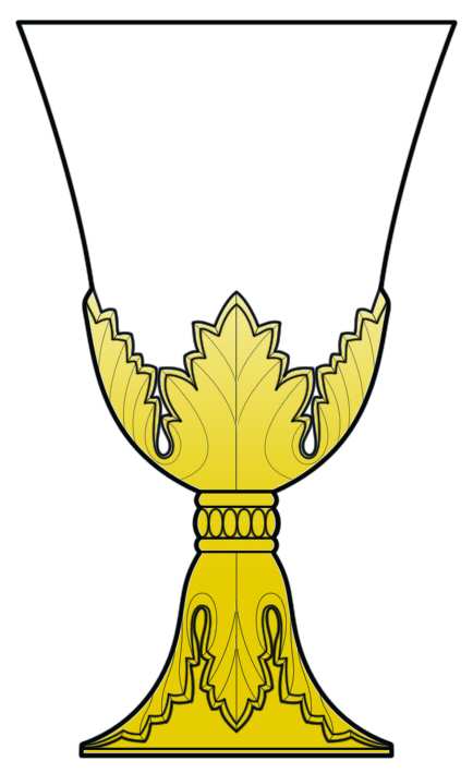 Renaissance Yellow Water Goblet by St Louis-1