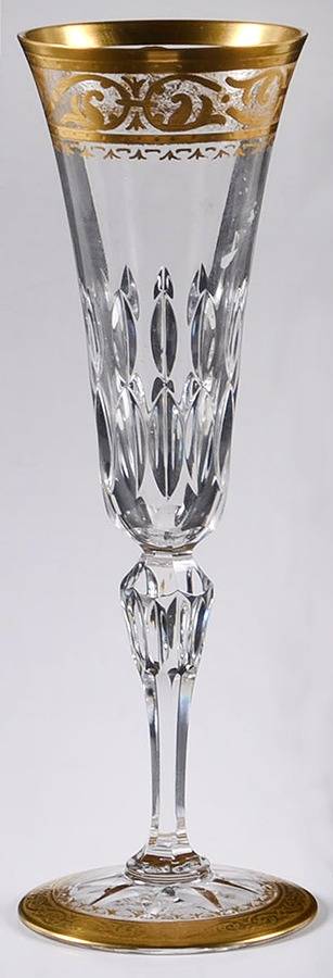 Stella (Gold Encrusted) Fluted Champagne by St Louis-1