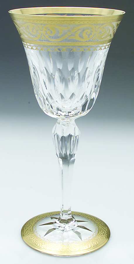Stella (Gold Encrusted) Continental Goblet by St Louis-1