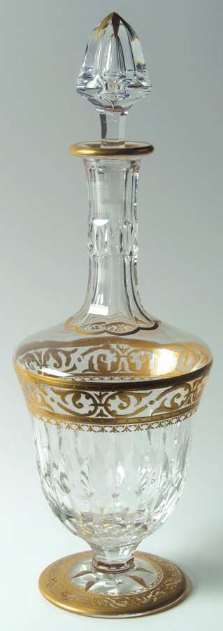 Stella (Gold Encrusted) Wine Decanter & Stopper by St Louis-1