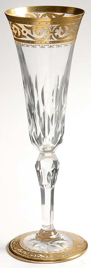 Stella (Gold Encrusted) Fluted Champagne by St Louis-1