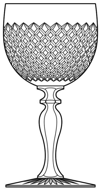 Tacite Water Goblet by St Louis-1
