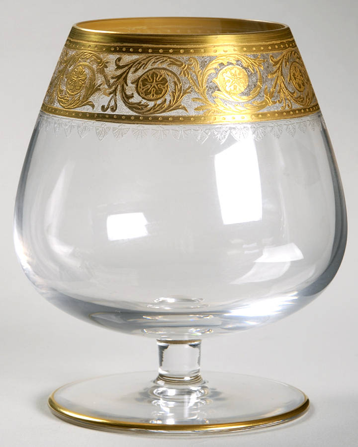 Thistle Brandy Glass by St Louis-1