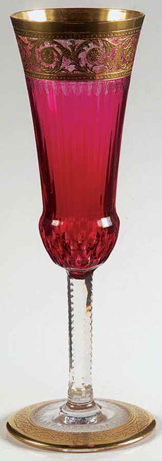 Thistle Red Fluted Champagne by St Louis-1