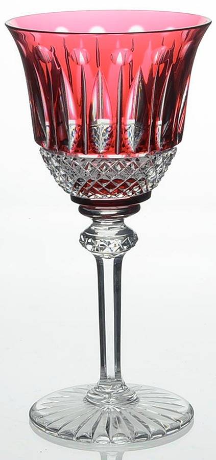 Tommy Red Continental Goblet by St Louis-1