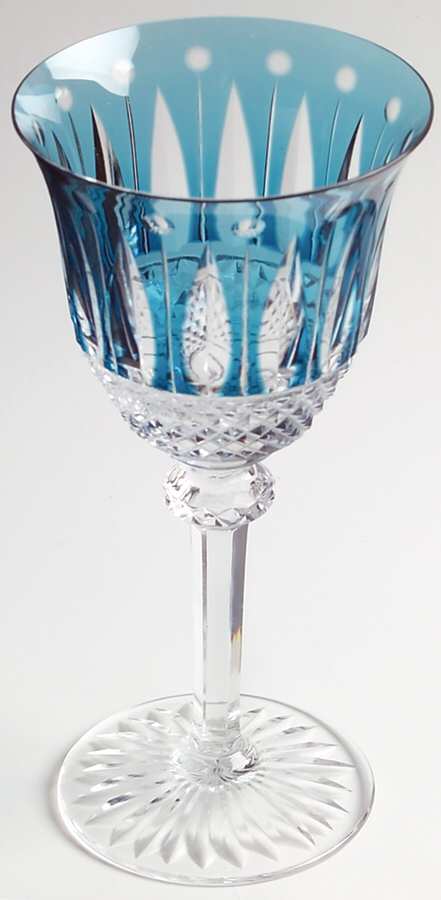 Tommy Sky Blue Water Goblet by St Louis-1