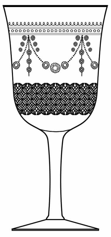 Anastasia Gilded Water Goblet by Stuart-1