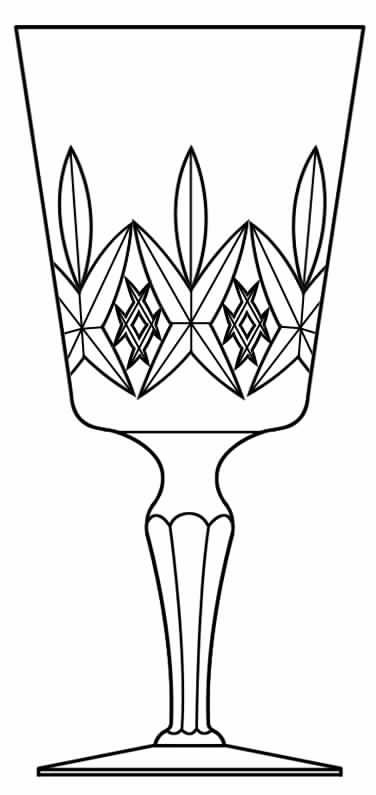 Canterbury Water Goblet by Stuart-1