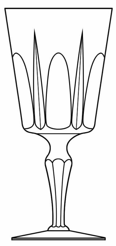 Georgian Clear Water Goblet by Stuart-1