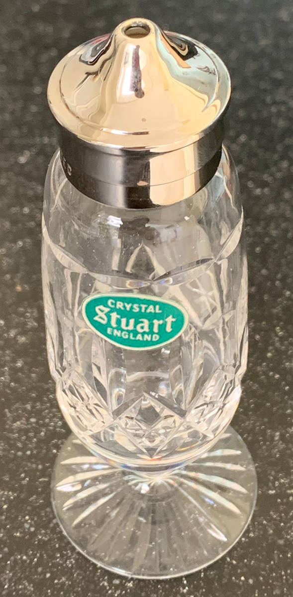 Gleneagles Footed Salt Shaker with Metal Lid by Stuart-1