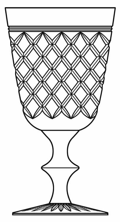 Harlech Clear Water Goblet by Stuart-1