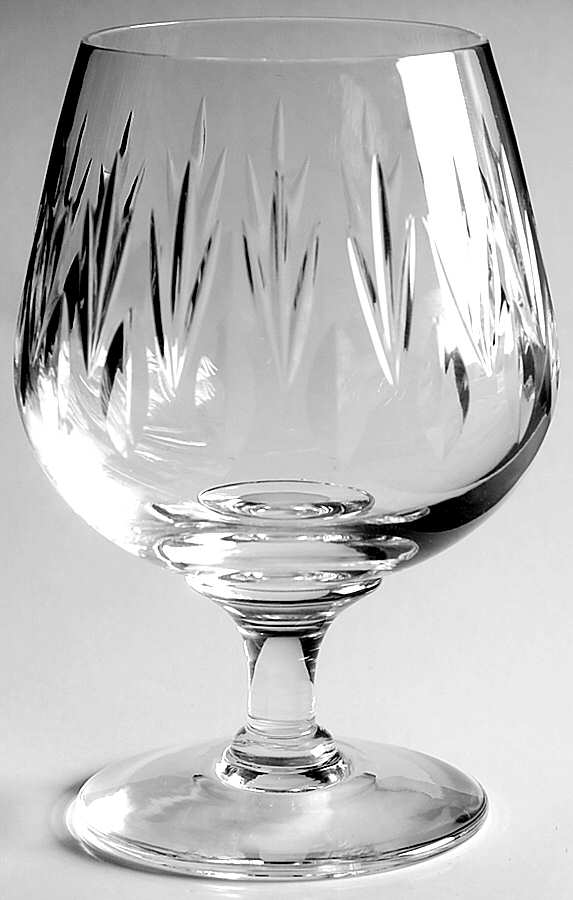 Litchfield Clear (Cut) Brandy Glass by Stuart-1
