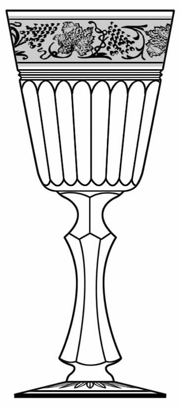 Monarch Clear Water Goblet by Stuart-1