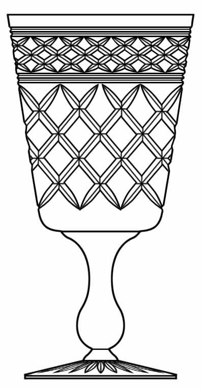 Sandringham Water Goblet by Stuart-1