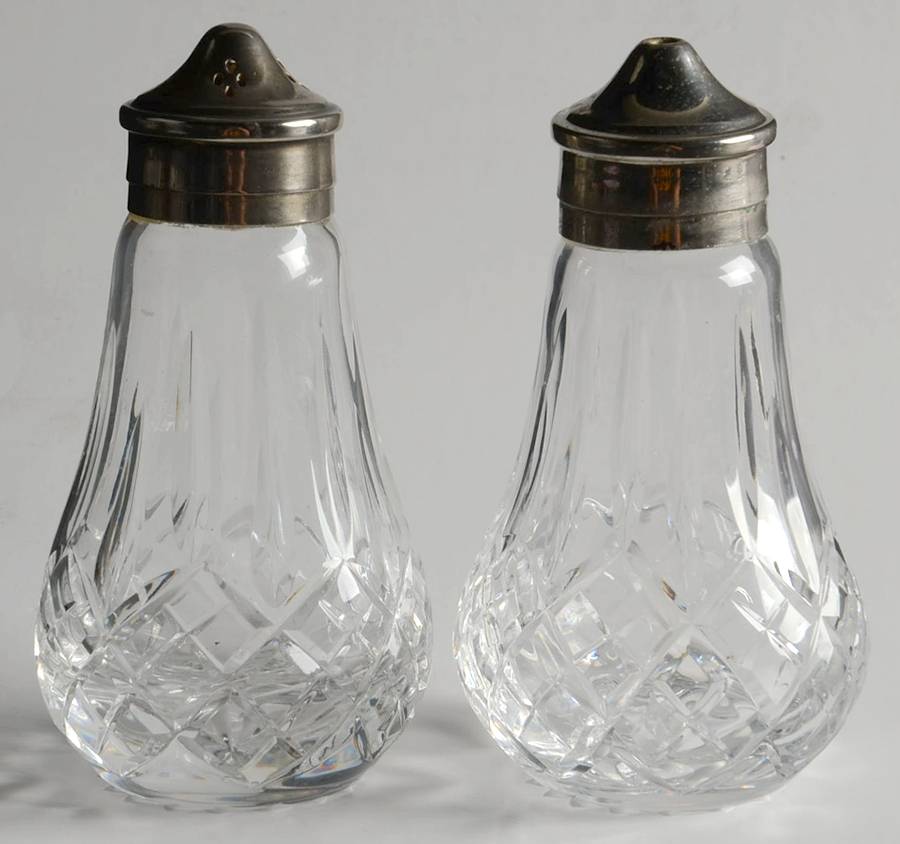 Shaftesbury Salt and Pepper Shakers with Metal Lids by Stuart-1
