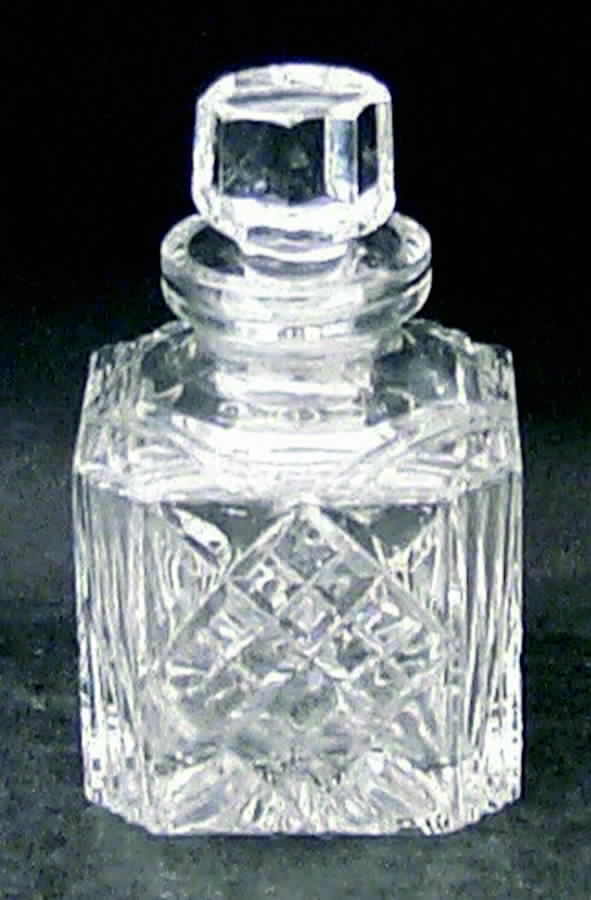 Shaftesbury Square Perfume Bottle & Stopper by Stuart-1