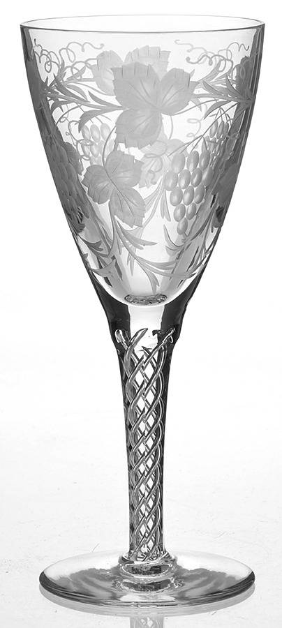 Westbury Etched Wine Glass by Stuart-1