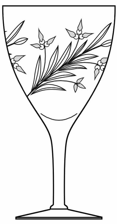 Bridal Bouquet Water Goblet by Susquehanna-1