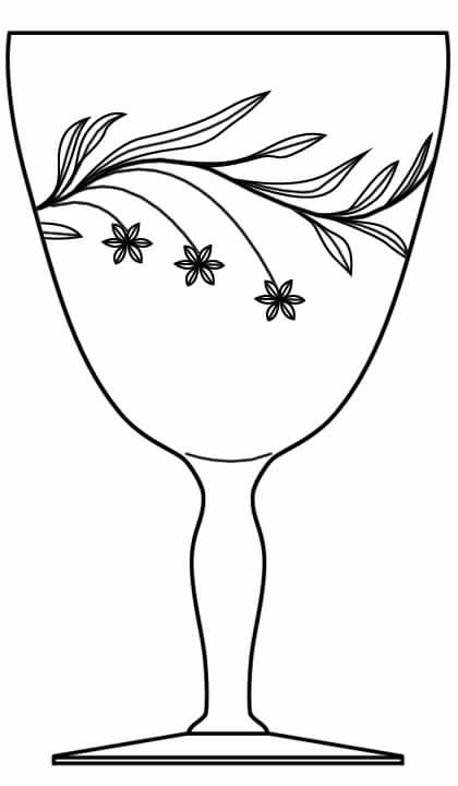 Fascination Smooth Stem Water Goblet by Susquehanna-1