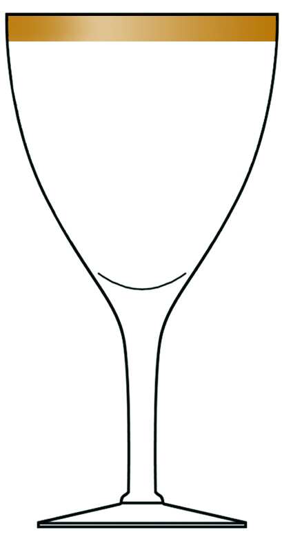 Golden Mist Water Goblet by Susquehanna-1