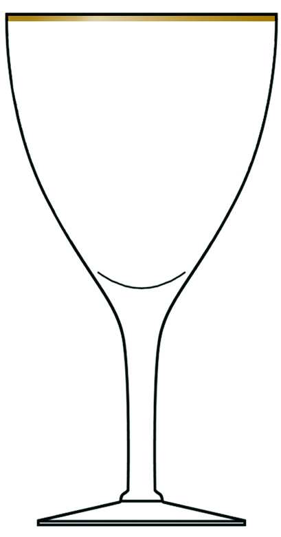 Majestic (Gold) Water Goblet by Susquehanna-1