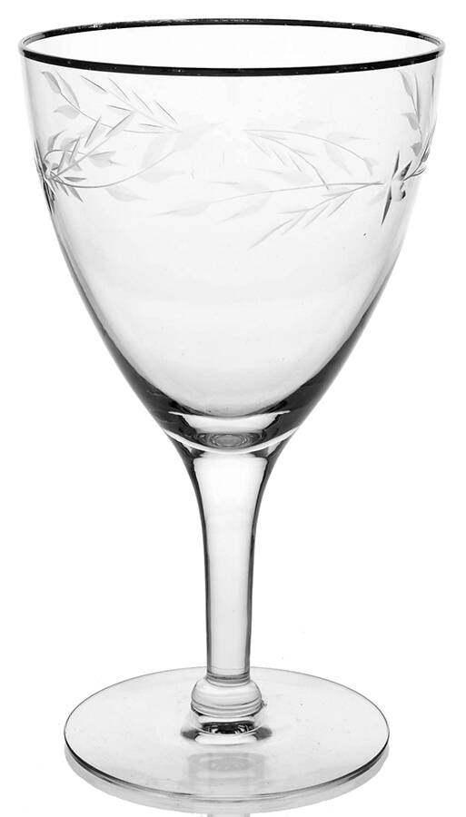 Silver Dawn Clear Wine Glass by Susquehanna-1