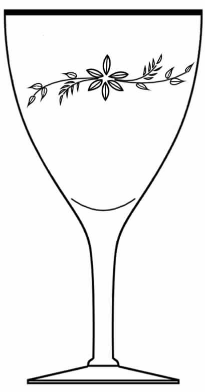 Silver Dawn Clear Water Goblet by Susquehanna-1