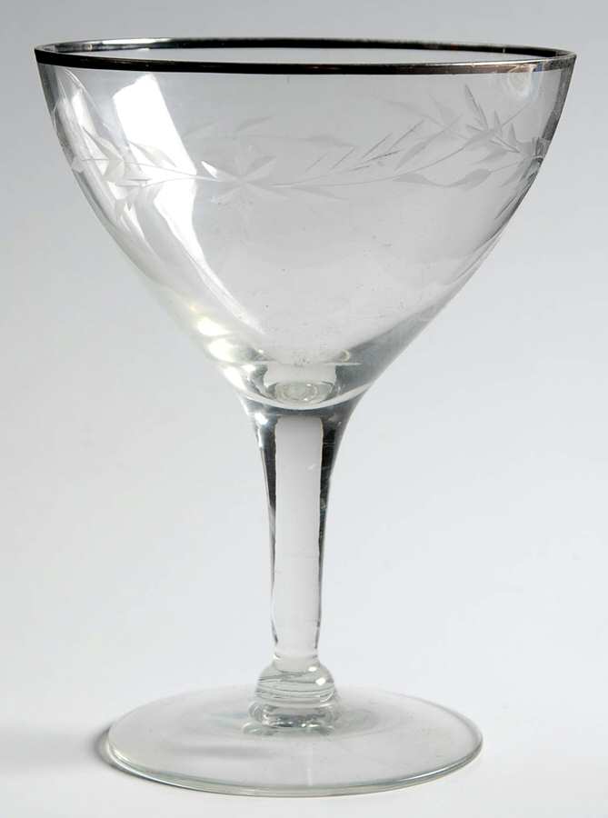 Silver Dawn Clear Champagne/Tall Sherbet by Susquehanna-1