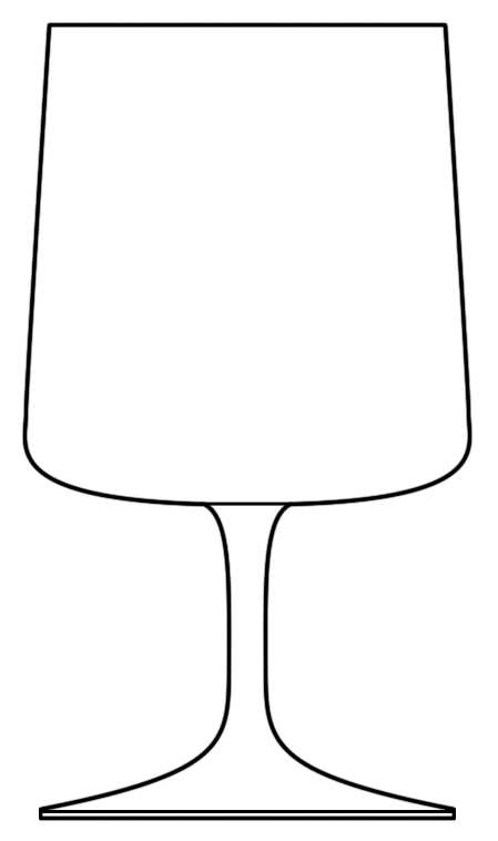 Silhouette Water Goblet by Susquehanna-1