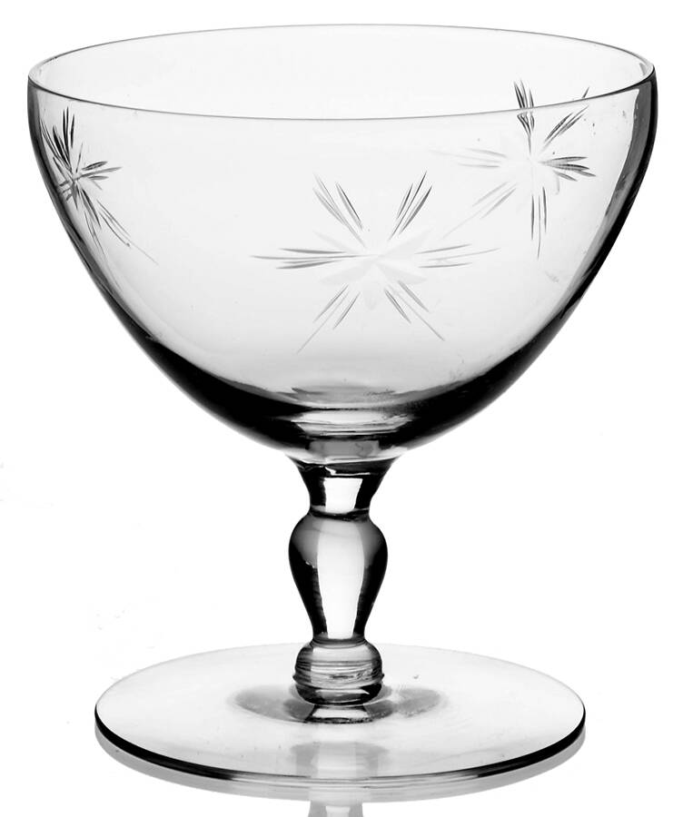 Six Point Star (Stem #4151) Champagne/Tall Sherbet by Susquehanna-1