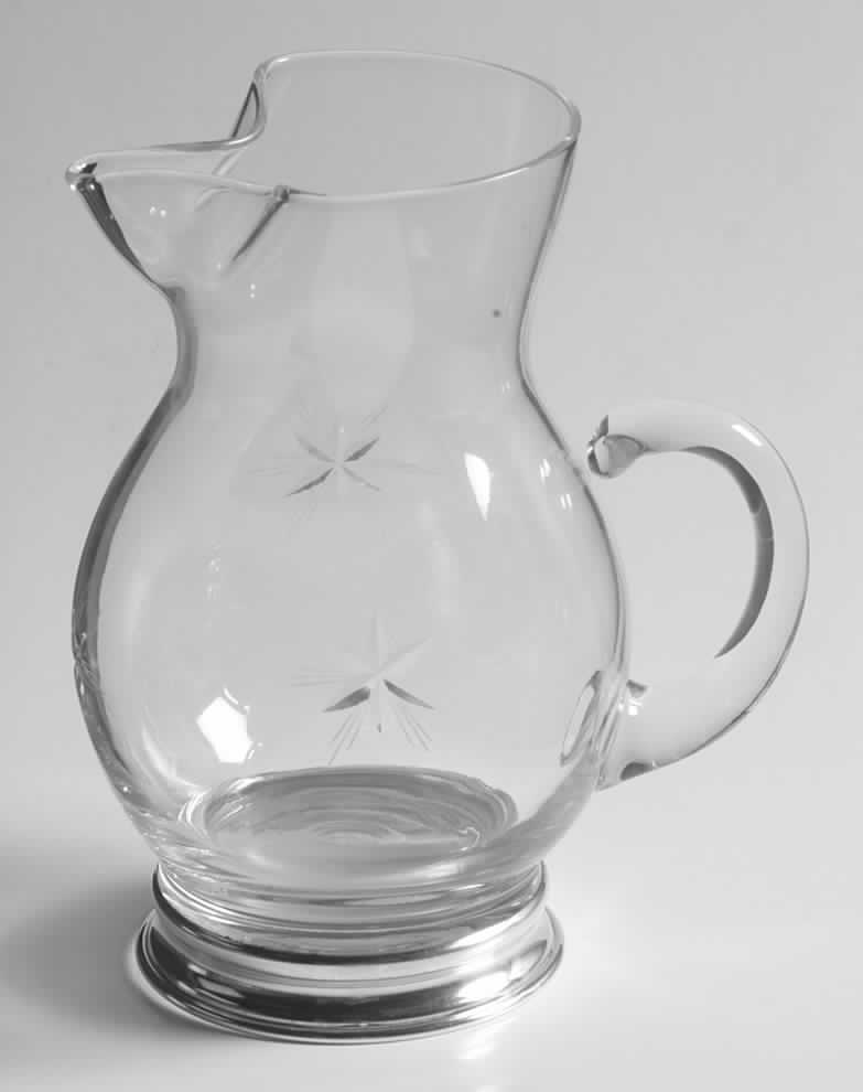 Six Point Star (Stem #4151) 14 Oz Pitcher with Sterling Base by Susquehanna-1