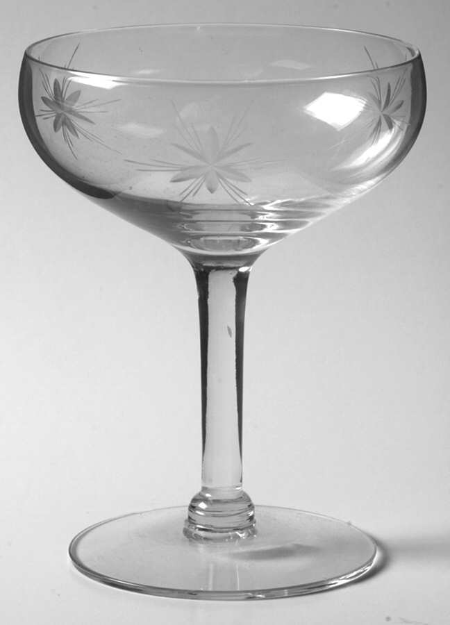 Six Point Star (Stem #4151) Champagne/Tall Sherbet by Susquehanna-1