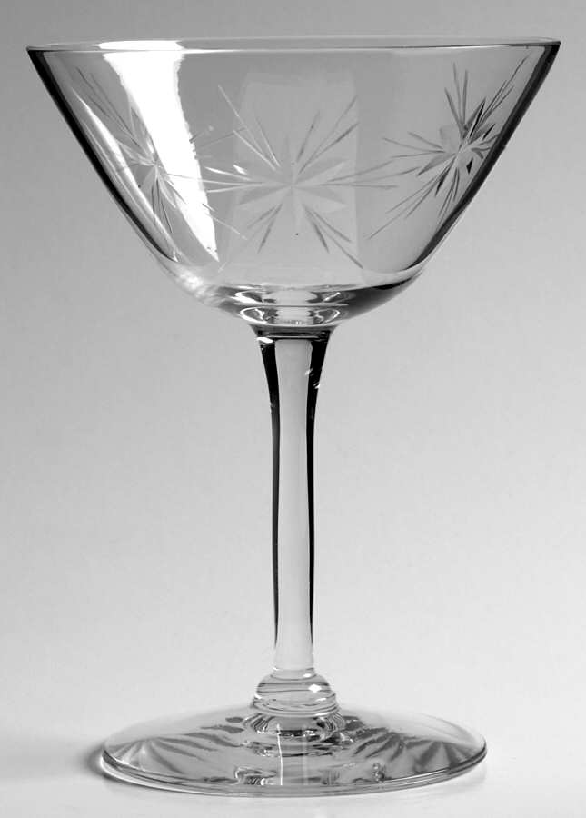 Six Point Star (Stem #61) Champagne/Tall Sherbet by Susquehanna-1