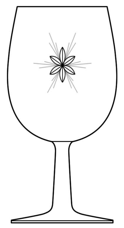 Six Point Star (Stem #75) Water Goblet by Susquehanna-1