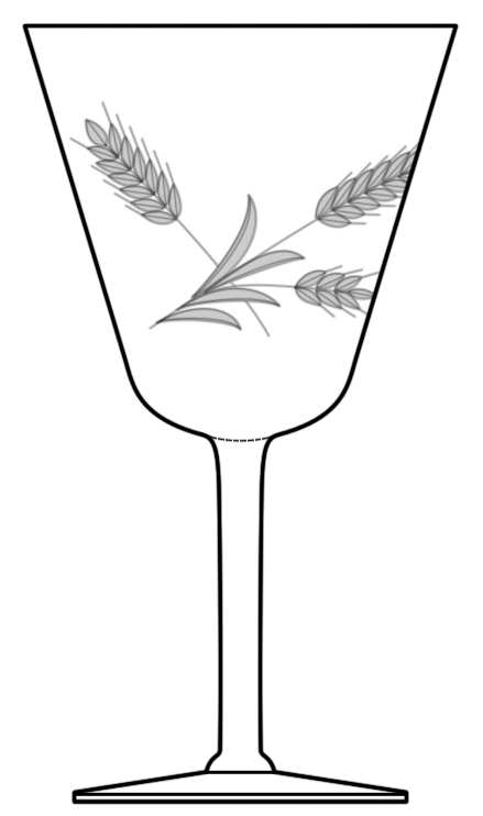 Silver Wheat Water Goblet by Susquehanna-1