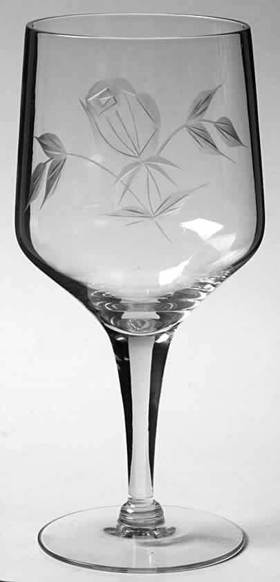Tea Rose (Stem S200) Water Goblet by Susquehanna-1