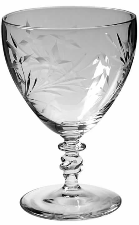 Wood Violet Twisted Stem Water Goblet by Susquehanna-1