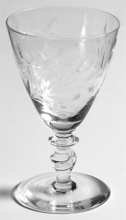 Wood Violet Twisted Stem Wine Glass by Susquehanna-1