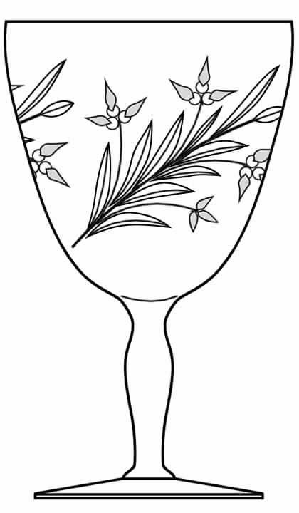 Wood Violet Straight Stem Water Goblet by Susquehanna-1