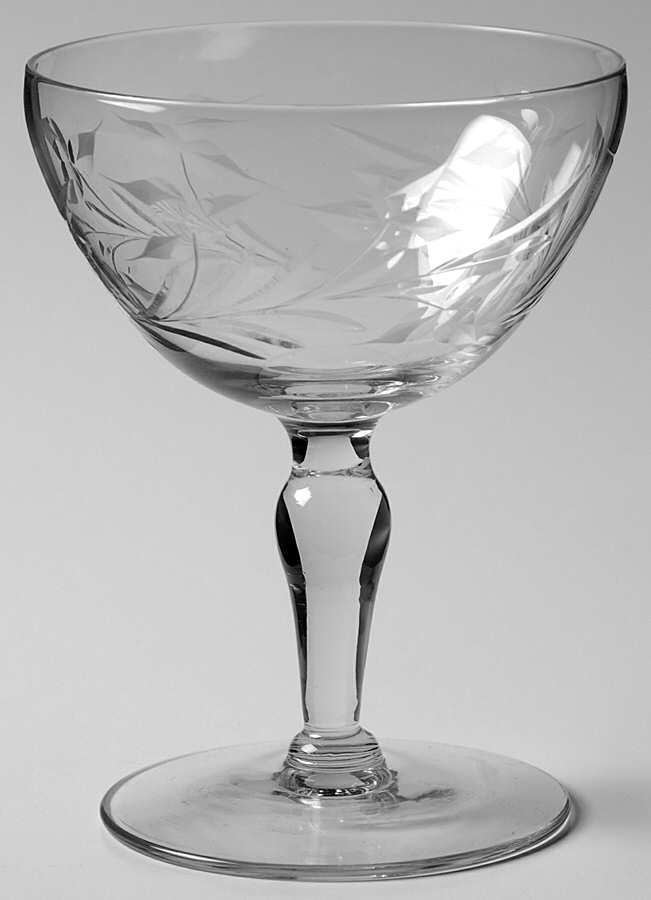 Wood Violet Straight Stem Champagne/Tall Sherbet by Susquehanna-1