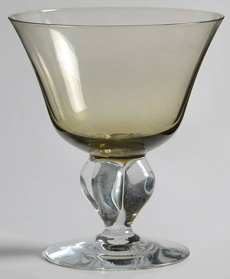 Gulli (Smoke) Champagne/Tall Sherbet by Swedish-1
