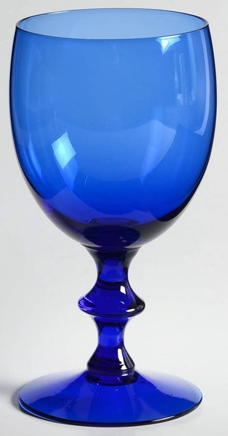 Nybro Cobalt Blue Wine Glass by Swedish-1
