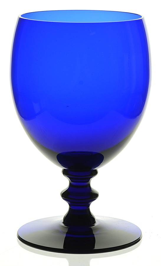 Nybro Cobalt Blue Claret Wine by Swedish-1