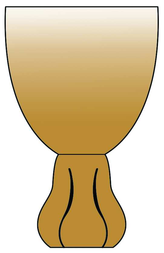 Sigrid Amber Water Goblet by Swedish-1