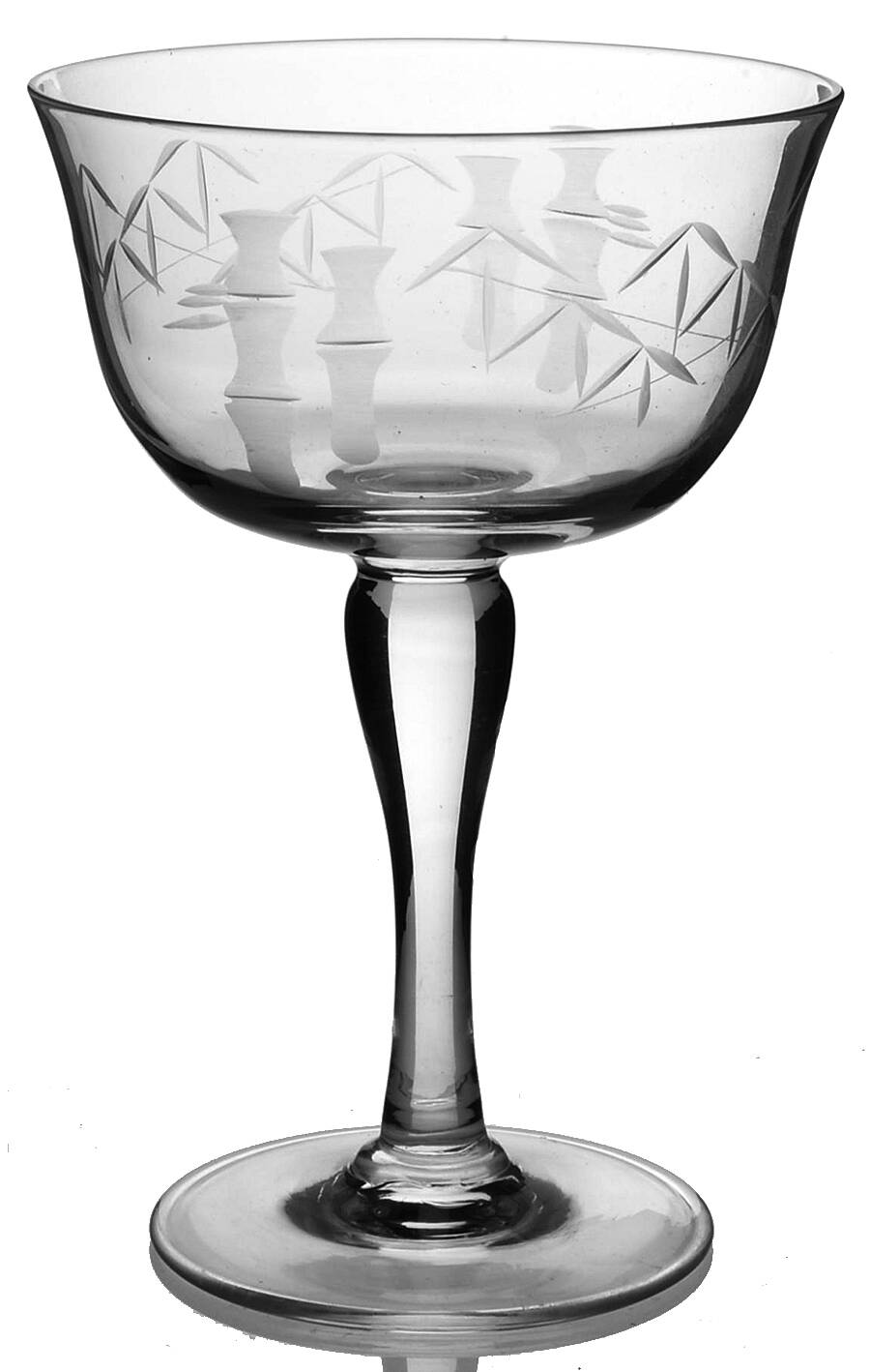 Bamboo (Smooth Bulbous Stem) Champagne/Tall Sherbet by Sasaki-1