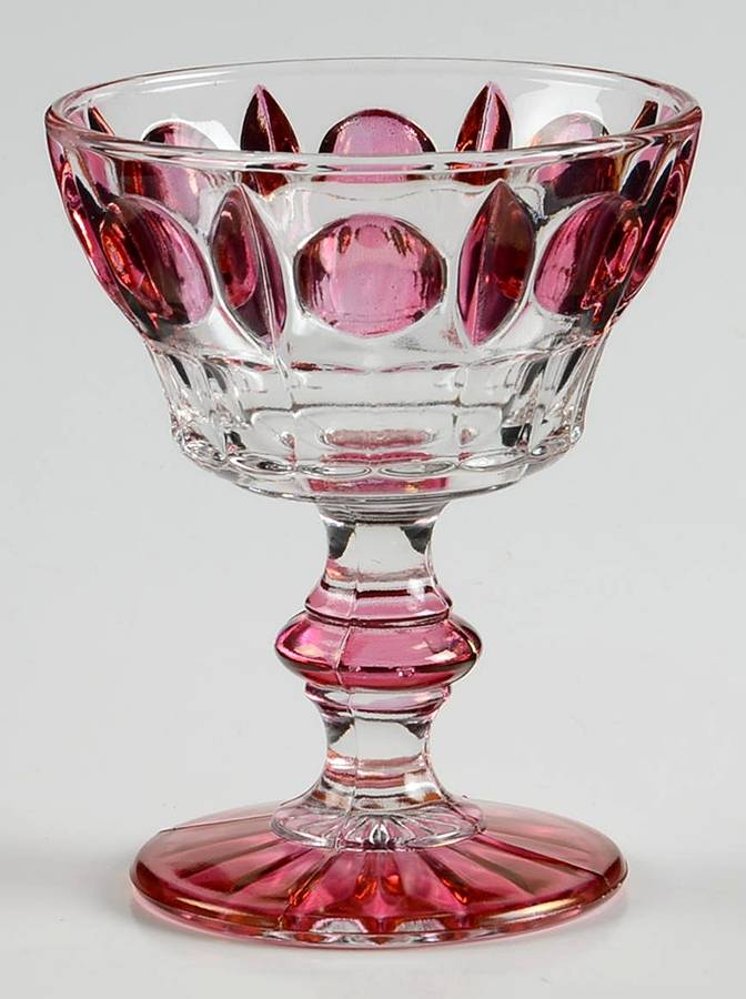 Classique-Cranberry Flash Champagne/Tall Sherbet by Rainbow Art Glass-1