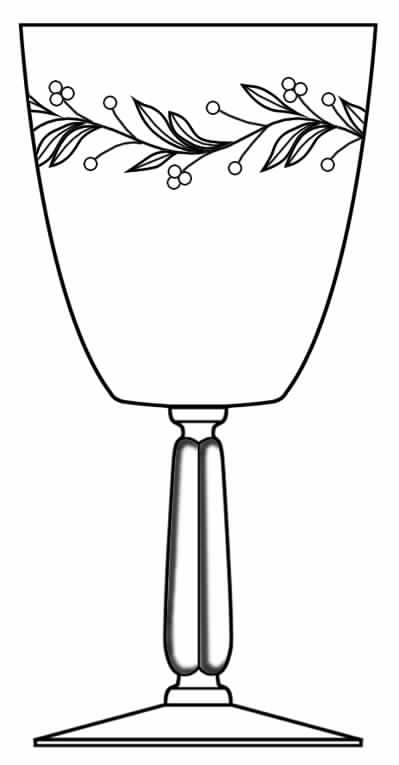 Hollywreath Water Goblet by Seneca-1