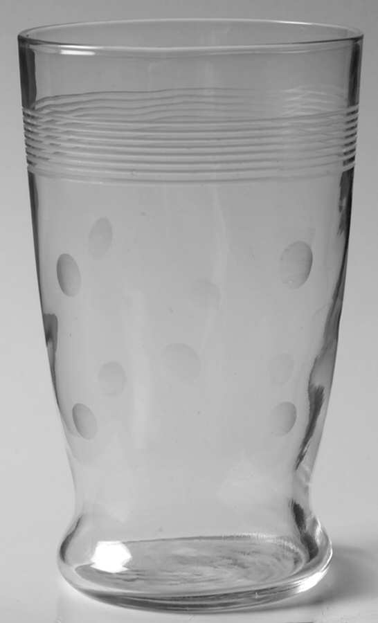 Cut 3001 (Pressed Foot, Bulbous Stem) 14 Oz Flat Tumbler by Standard Glass-1