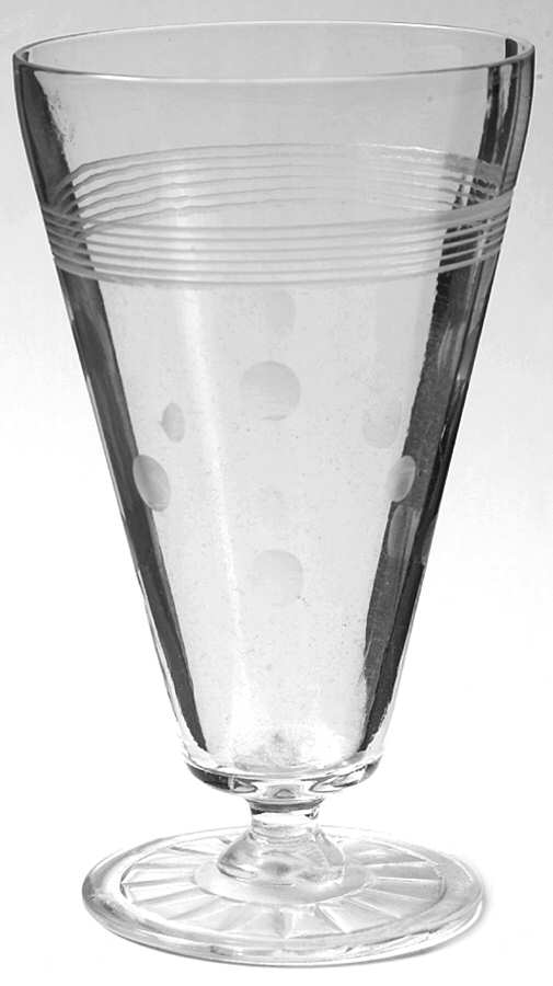 Cut 3001 (Pressed Foot, Bulbous Stem) Iced Tea by Standard Glass-1